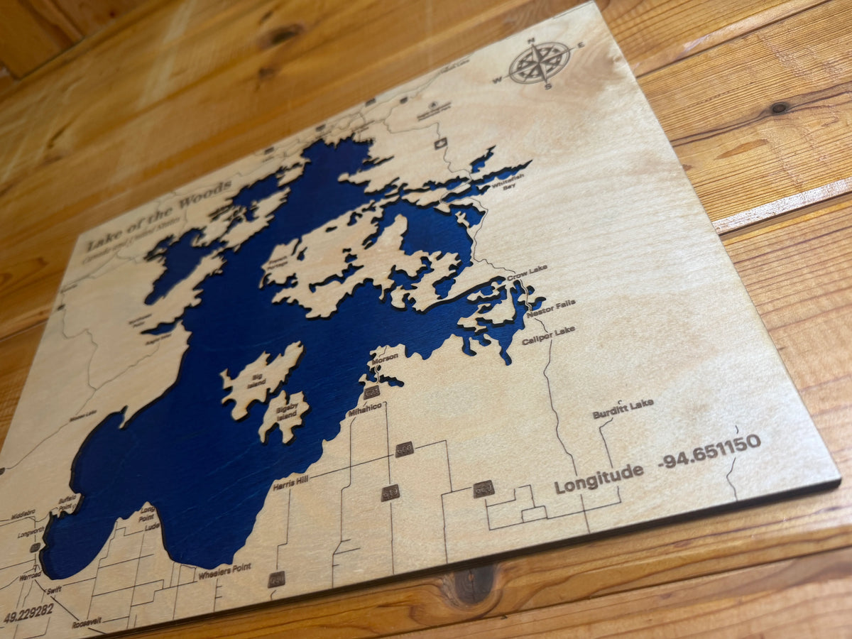 Custom Layered Lake Map