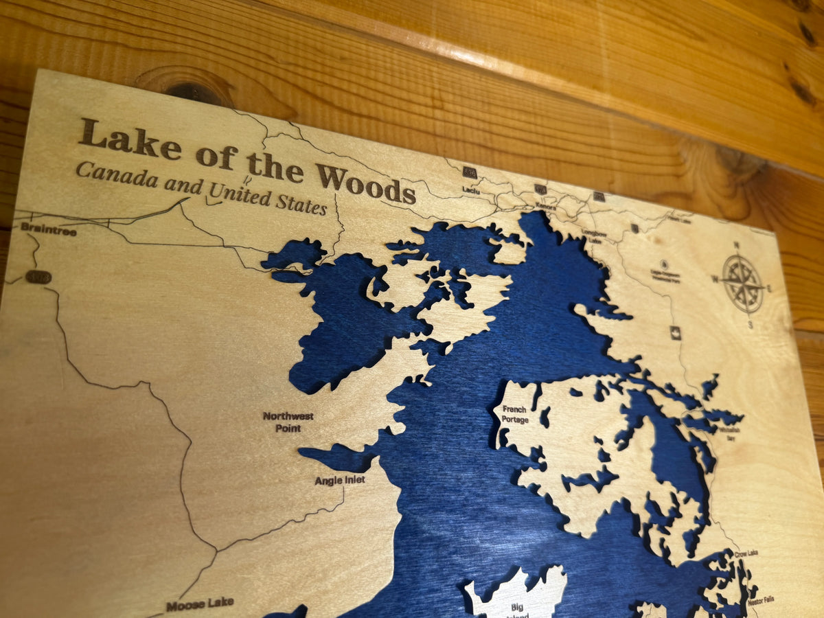 Custom Layered Lake Map